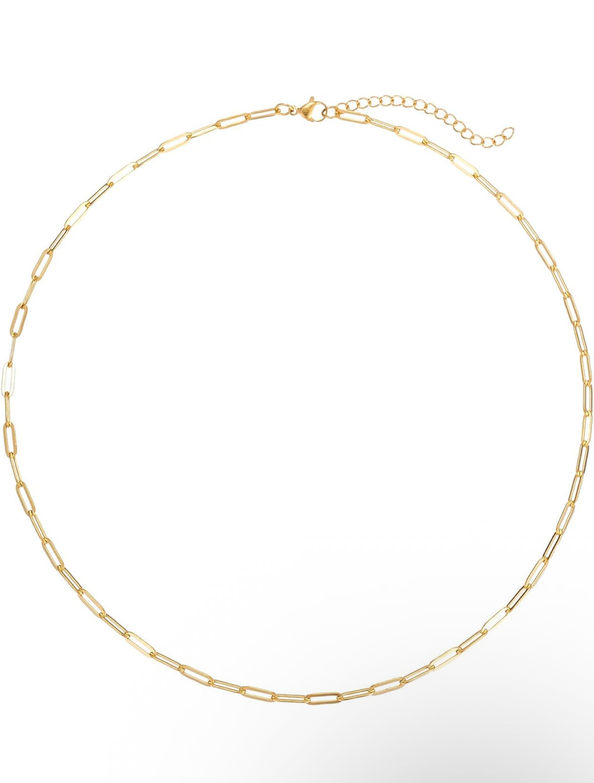 Gold 18” Paperclip Chain
