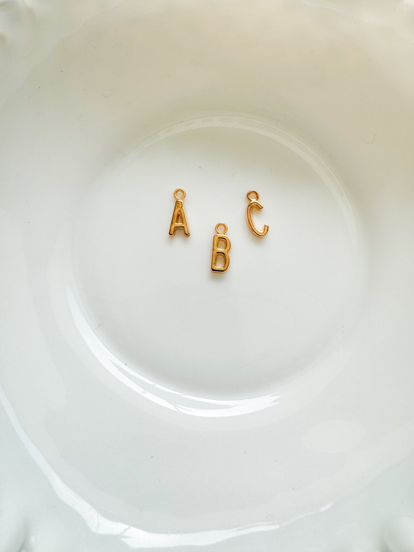 Gold Initial Charms