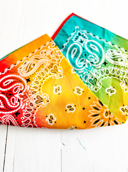 Tie Dye Bandana Necklace