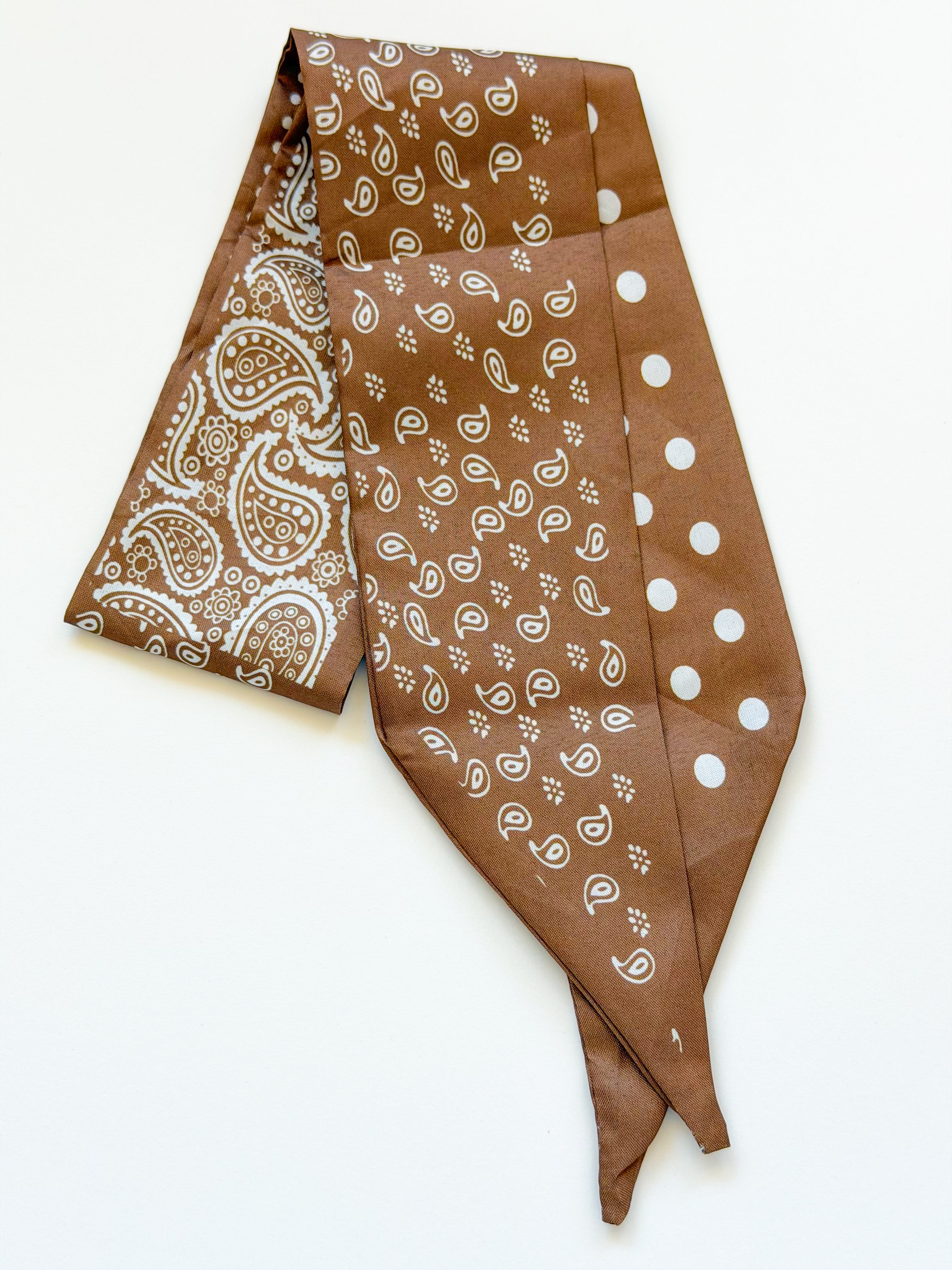Paisley Satin Twilly Scarf