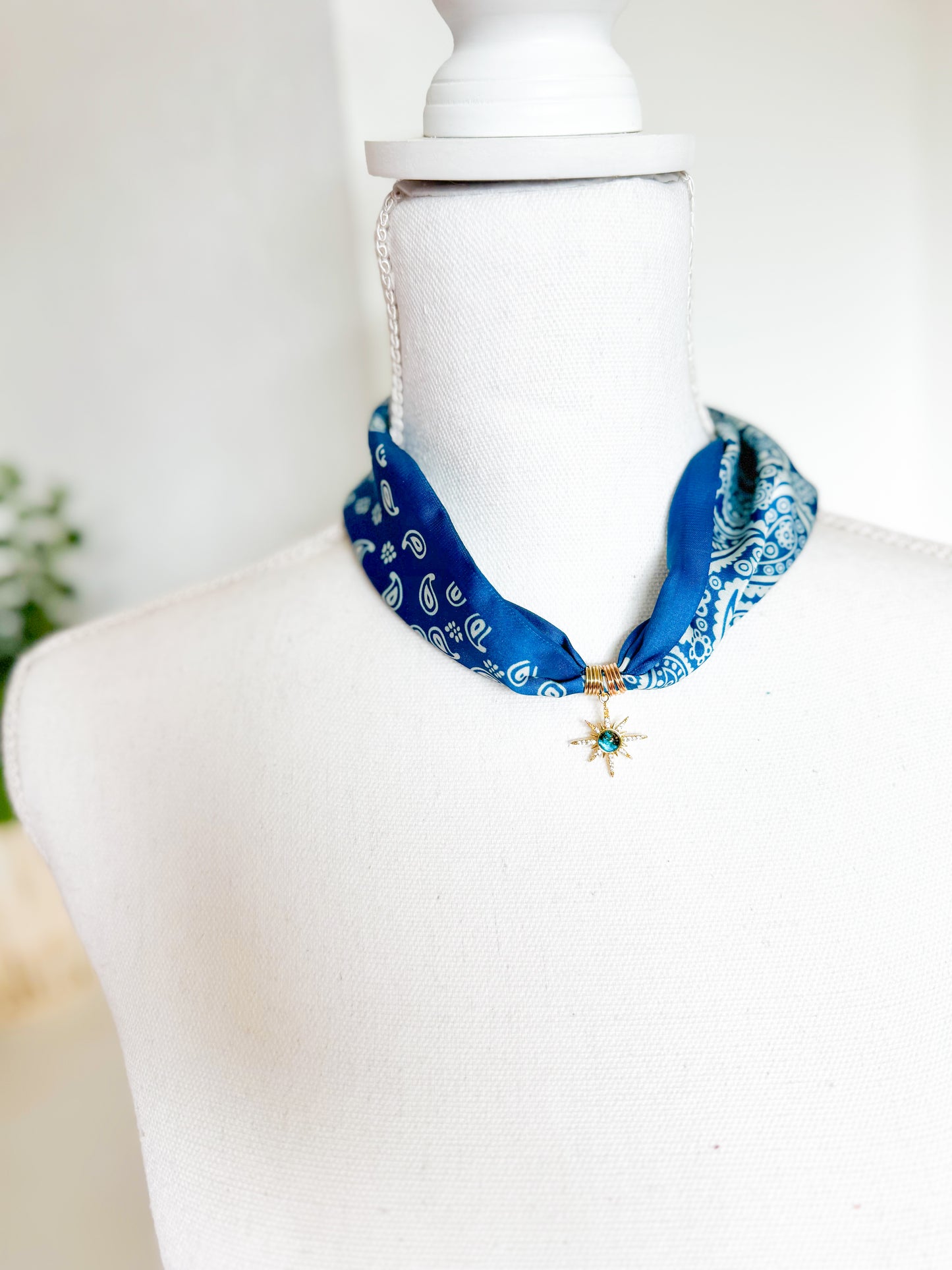 Sunburst Scarf Necklace