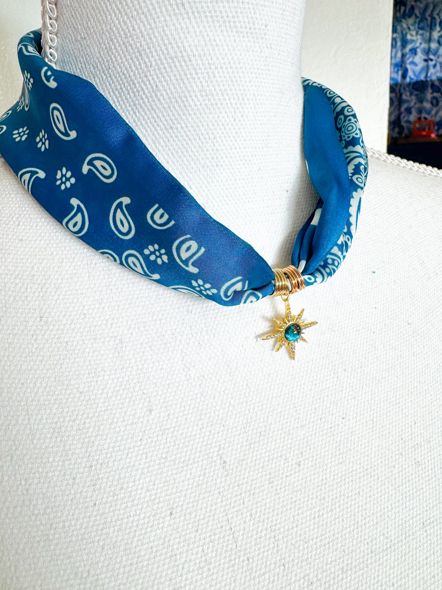 Sunburst Scarf Necklace